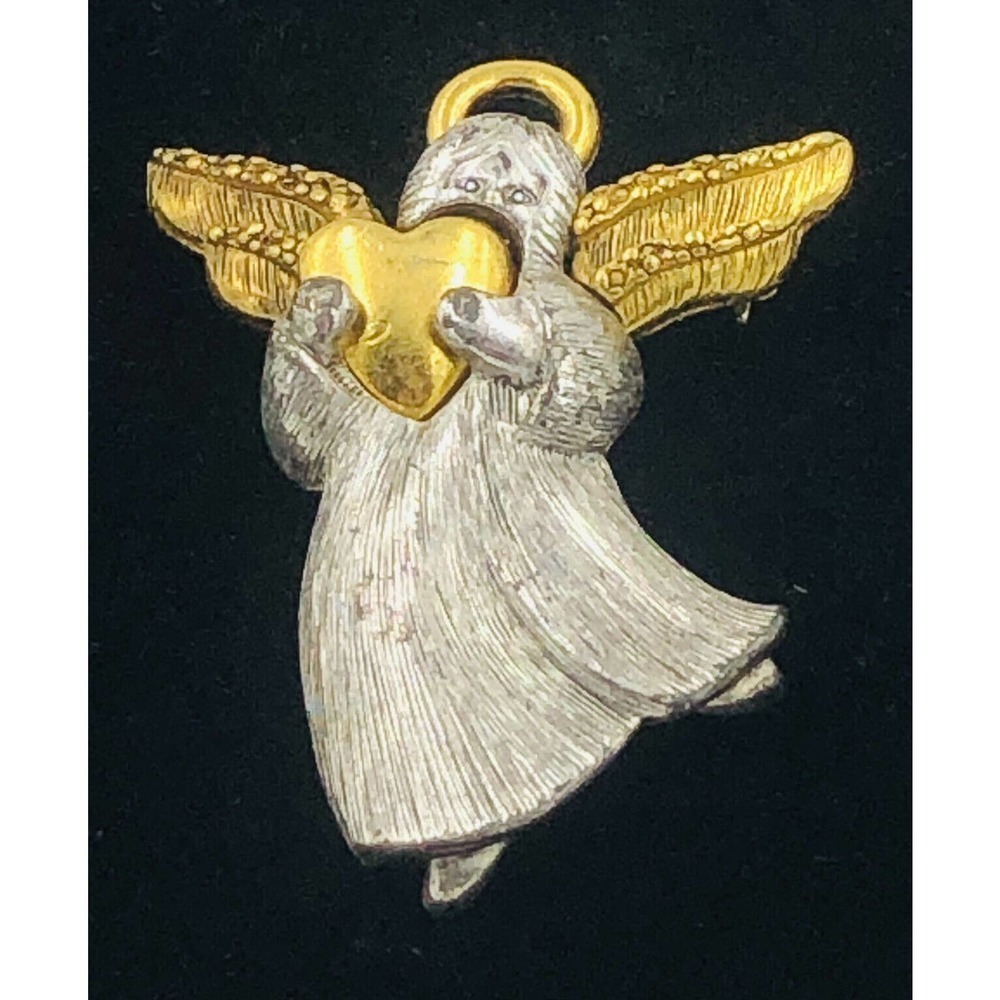 Liz Claiborne Goldtone ANGEL Pin Brooch